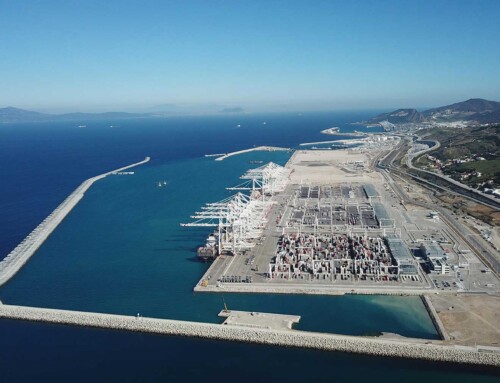 Infraestructuras viarias y redes de la nueva esclusa de importación del puerto MED 1 de Tánger